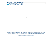 Tablet Screenshot of pacificcoastcleaning.com